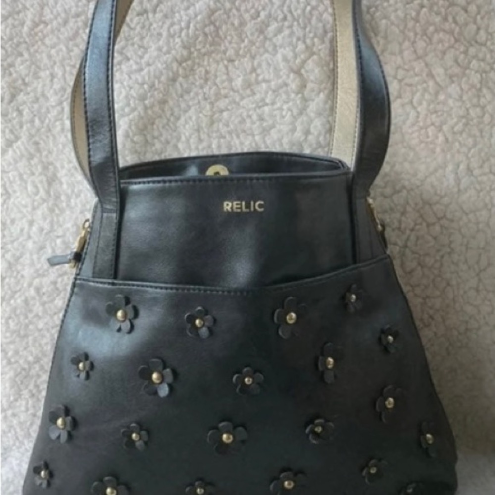 Leather relic shoulder bag